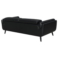 Shania Upholstered Low Back Sofa Black - 509921