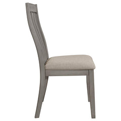 Nogales Slat Back Side Chairs Coastal Grey (Set of 2) - 109812