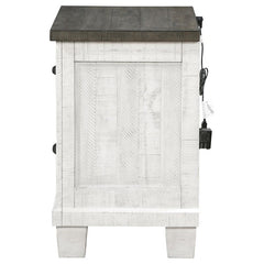 Lilith 2-drawer Nightstand Distressed White - 224472