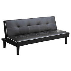 Katrina Upholstered Tufted Convertible Sofa Bed Black - 550044