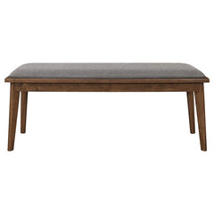 Alfredo Dining Room Set Natural Walnut and Grey - 108080-S6