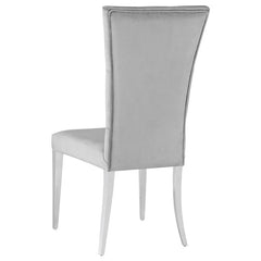 Kerwin 7-piece Dining Room Set Grey and Chrome - 111101-S7G