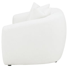 Isabella Faux Sheepskin Upholstered Loveseat Natural - 509872