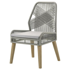 Nakia Woven Back Side Chairs Grey (Set of 2) - 110033