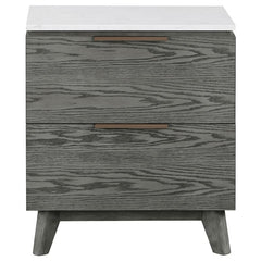 Nathan 4-piece Eastern King Bedroom Set Grey - 224601KE-S4