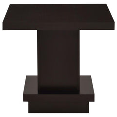 Reston Square Engineered Wood Side End Table Cappuccino - 705167