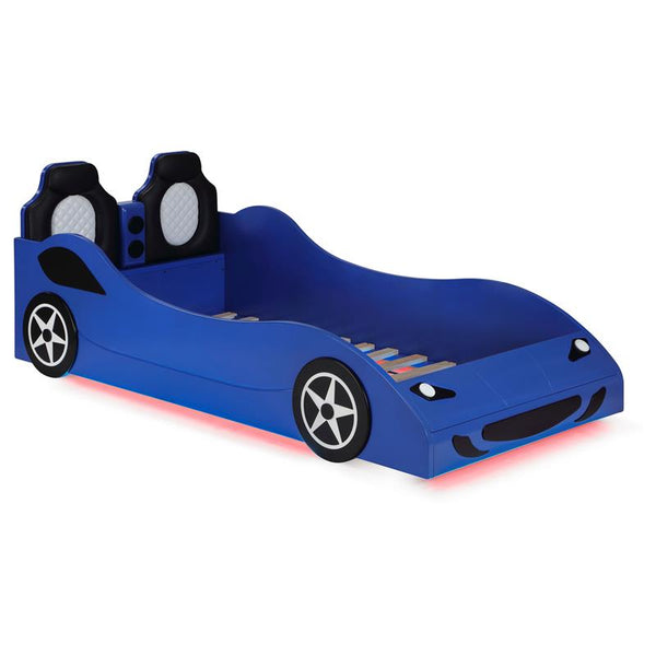 Cruiser Wood Twin LED Car Bed Blue - 400478
