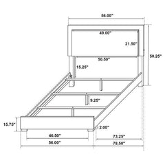 Marceline 4-piece Full Bedroom Set White - 222931F-S4
