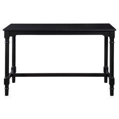 Martina 5-piece Rectangular Spindle Leg Counter Height Dining Set Oatmeal and Black - 120577
