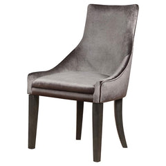 Phelps Upholstered Demi Wing Chairs Grey (Set of 2) - 121714