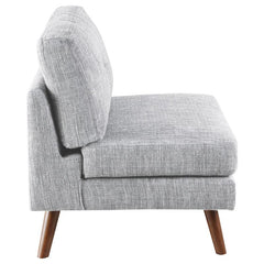 Churchill Upholstered Tufted Armless Chair Grey - 551302