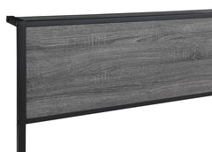 Ricky Metal Full Panel Bed Grey - 302143F
