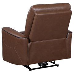 Greenfield 3-piece Power Reclining Sofa Set Saddle Brown - 610264P-S3