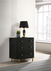 Arini 3-drawer Nightstand Black - 224332
