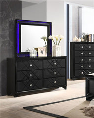 Penelope 6-drawer Dresser with Mirror Midnight Star - 223573M