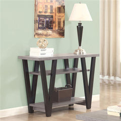 Stevens 2-shelf Engineered Wood Entryway Console Table Grey - 705399
