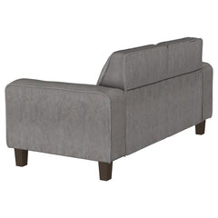 Deerhurst 3-piece Upholstered Track Arm Sofa Set Charcoal - 509641-S3