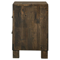 Woodmont 2-drawer Nightstand Rustic Golden Brown - 222632
