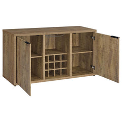 Jamestown 2-door Dining Sideboard Buffet with Wine Storage Mango Brown - 183025