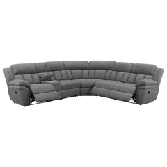 Bahrain 6-piece Modular Reclining Sectional Sofa Charcoal - 609540