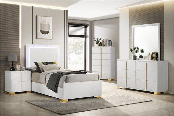 Marceline 5-piece Twin Bedroom Set White - 222931T-S5