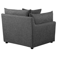 Sasha 6-Piece Upholstered Modular Sectional Barely Black - 551681-SET