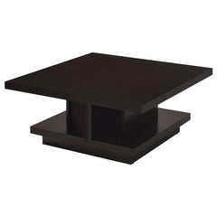 Reston Square Engineered Wood Coffee Table Cappuccino - 705168