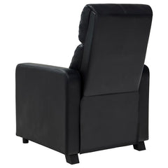 Toohey Upholstered Tufted Recliner Living Room Set Black - 600181-S5A