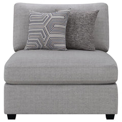 Cambria Upholstered Armless Chair Grey - 551511