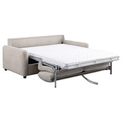 Rylie Upholstered Sofa Sleeper with Queen Mattress Beige - 360027