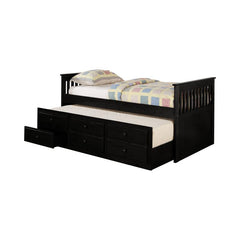 Rochford 3-drawer Twin Bed with Captains Trundle Black - 300104