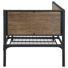 Getler Metal Twin Daybed Weathered Chestnut - 300836