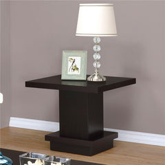 Reston Square Engineered Wood Side End Table Cappuccino - 705167