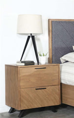 Taylor 2-drawer Nightstand Light Honey Brown - 223422