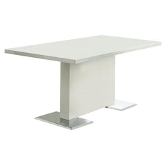 Anges 5-piece Dining Set White High Gloss and Black - 102310-S5K