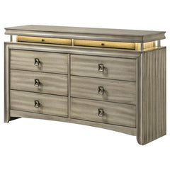 Giselle 8-drawer Dresser Rustic Beige - 224393