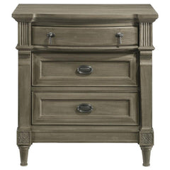 Alderwood 3-drawer Nightstand French Grey - 223122