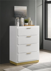 Caraway 4-drawer Bedroom Chest White - 224775