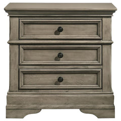 Manchester 3-drawer Nightstand Wheat Brown - 222892