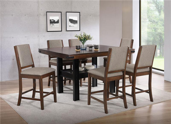 Patterson Upholstered Counter Chair Mango Oak (Set of 2) - 108889