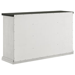 Aventine 5-drawer Dining Sideboard Buffet Cabinet with Cabinet Charcoal and Vintage Chalk - 108245