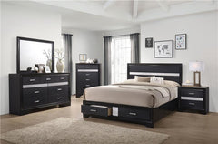 Miranda Rectangular Dresser Mirror Black - 206364