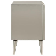 Ramon 2-drawer Nightstand Metallic Sterling - 222702