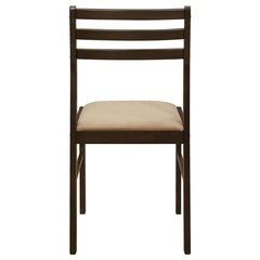 Bucknell 3-piece Dining Set with Drop Leaf Cappuccino and Tan - 130005