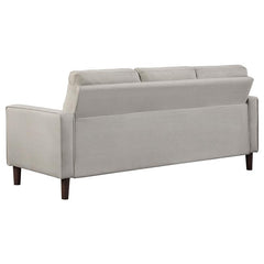 Bowen 2-piece Upholstered Track Arm Tufted Sofa Set Beige - 506785-S2