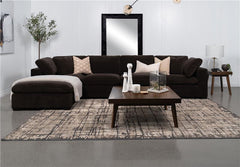 Lakeview Upholstered Armless Chair Dark Chocolate - 551464