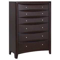 Phoenix 5-piece Eastern King Bedroom Set Cappuccino - 200409KE-S5