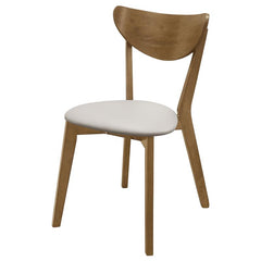 Kersey Dining Side Chairs with Curved Backs Beige and Chestnut (Set of 2) - 103062