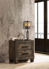 Woodmont 2-drawer Nightstand Rustic Golden Brown - 222632