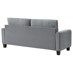Davis Upholstered Rolled Arm Sofa Grey - 509634